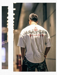 MuscleDog “Sengoku Situation” Chinese Character Half-sleeve shirt