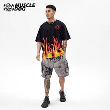 Load image into Gallery viewer, MuscleDog Flame Print Shirt