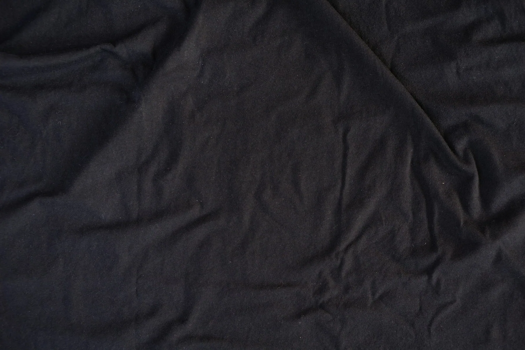 Worn black fabric showing fading