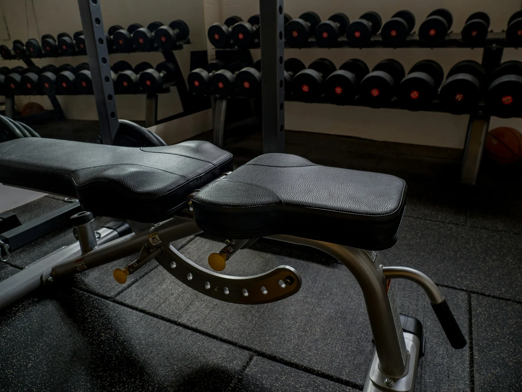 A studio set up for a group class