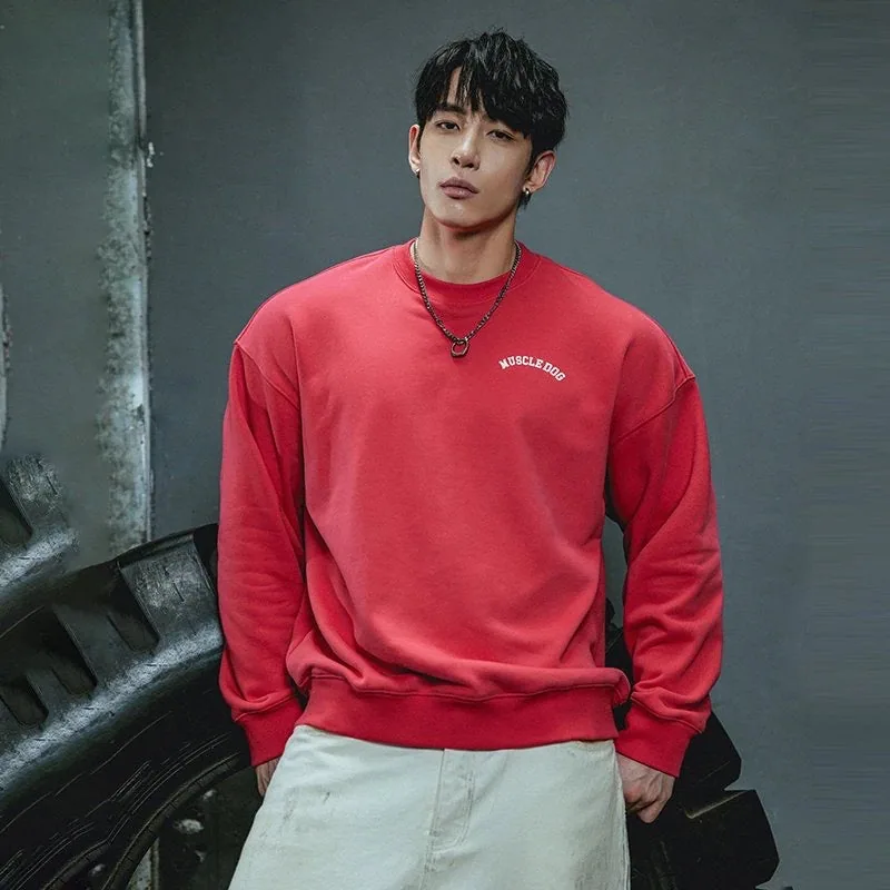 Muscle Dog Crew Neck Sweatshirt