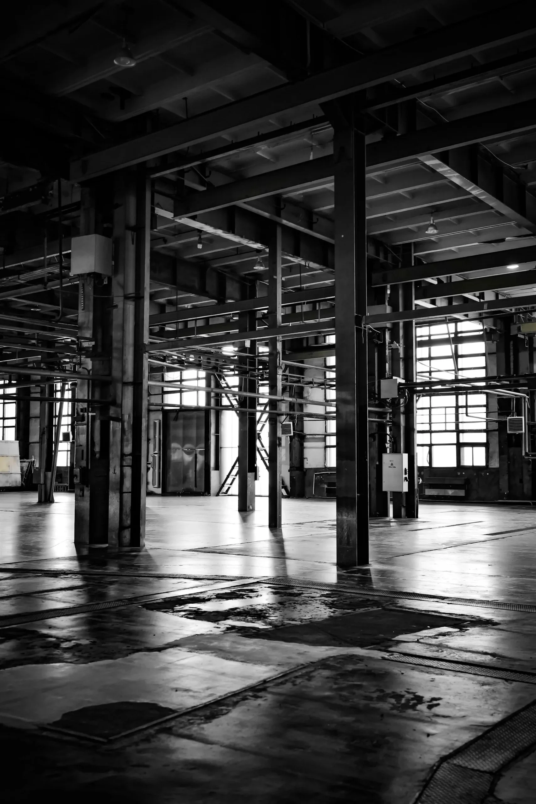 Industrial gym interior
