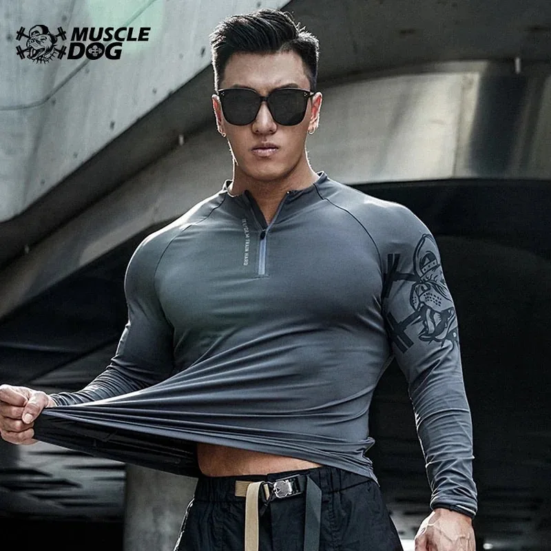 MuscleDog Dry-Fit LongSleeve Running Shirt