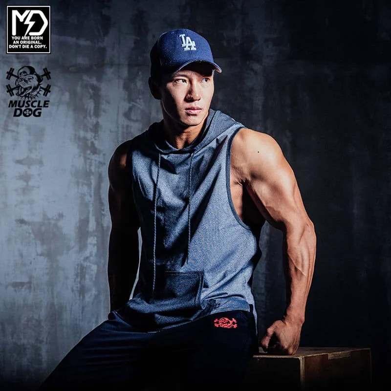 MuscleDog Graphic Sleeveless Hoodie — view 2