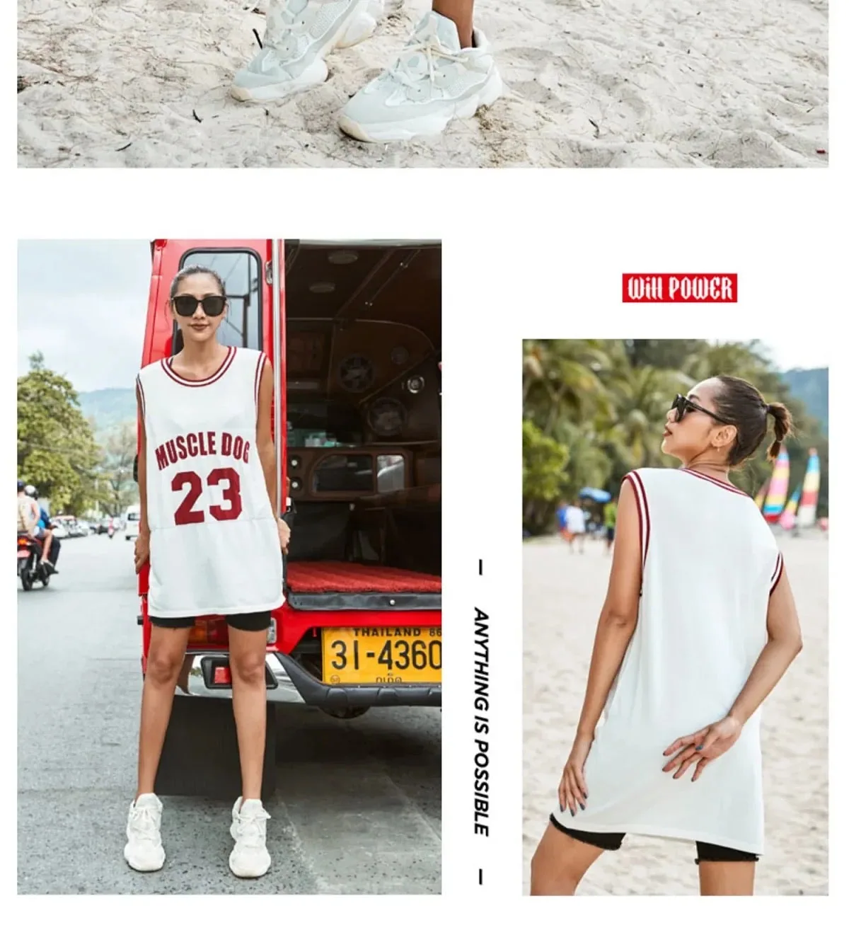 MuscleDog lady’ Basketball Jersey (One size) — view 3