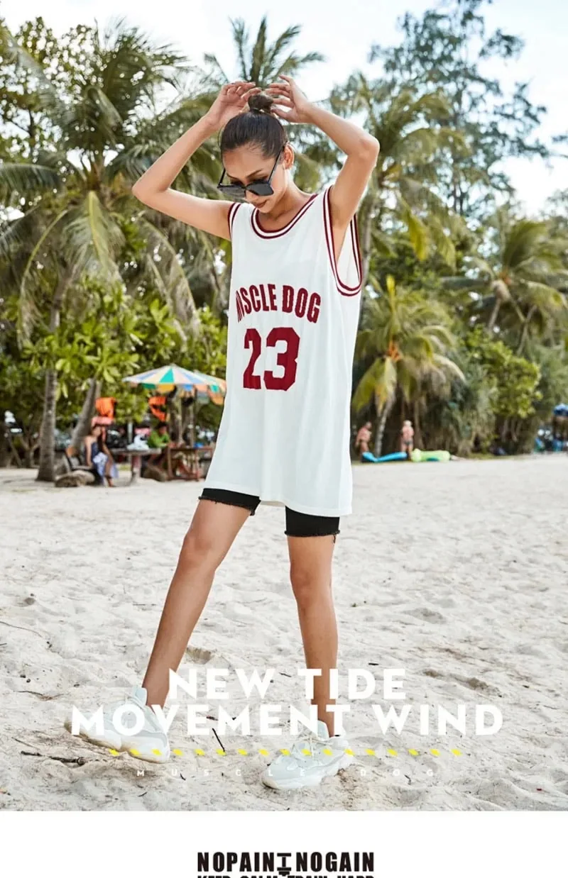 MuscleDog lady’ Basketball Jersey (One size)
