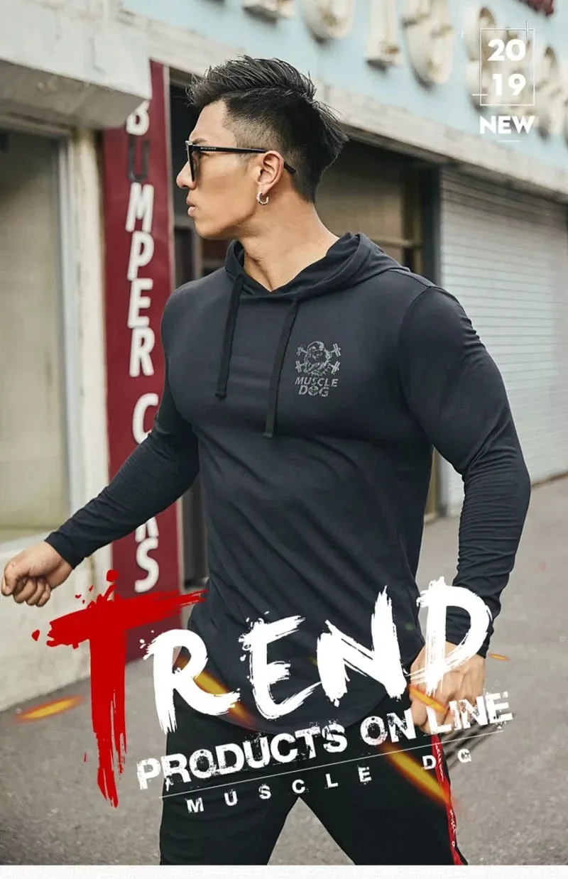 MuscleDog Men’s LongSleeve Hoodie — view 3