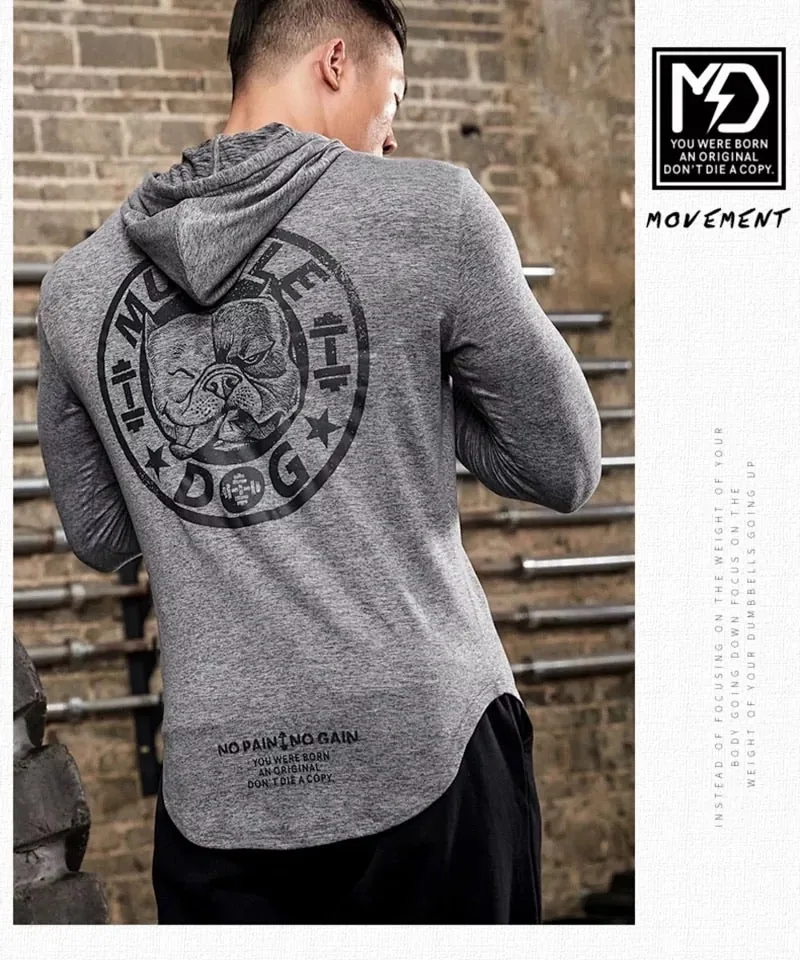 MuscleDog Men’s LongSleeve Hoodie — view 6