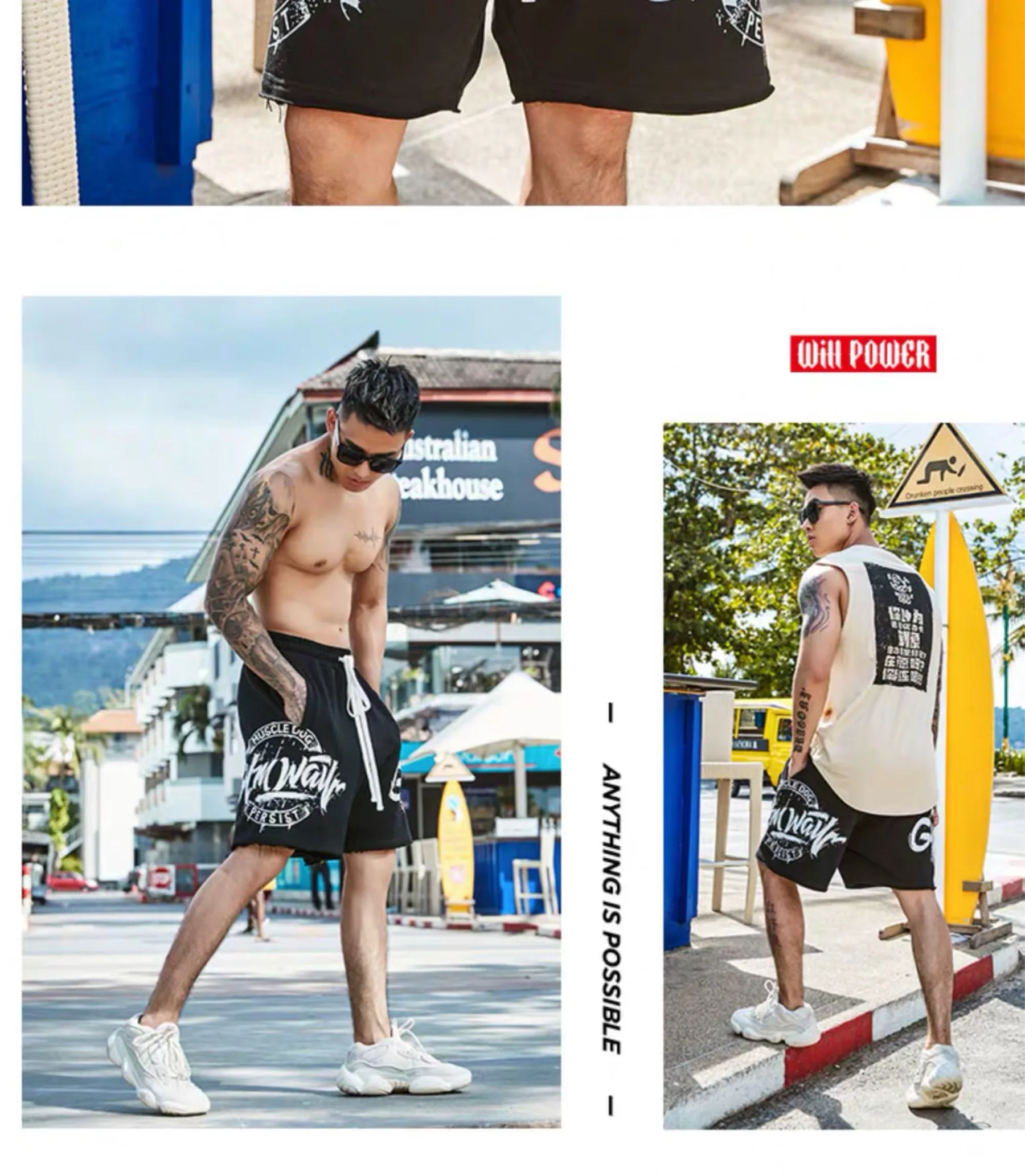 MuscleDog Men’s Printed Shorts — view 2