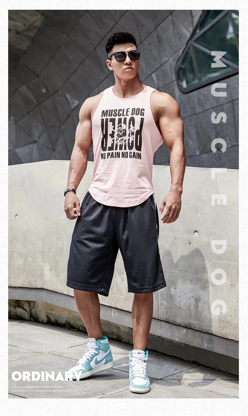 MuscleDog Men's Quick Dry Sport Tank Top for Bodybuilding Gym Athletic Training Tank — product detail 12