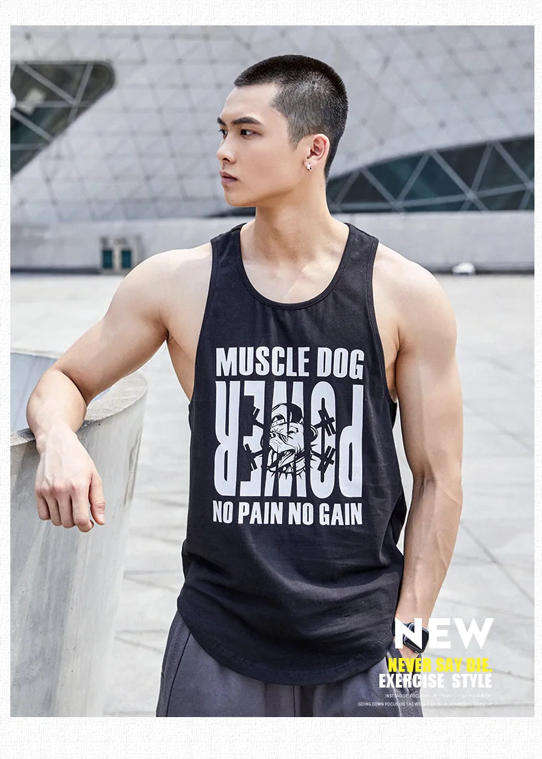 MuscleDog Men's Quick Dry Sport Tank Top for Bodybuilding Gym Athletic Training Tank — product detail 14