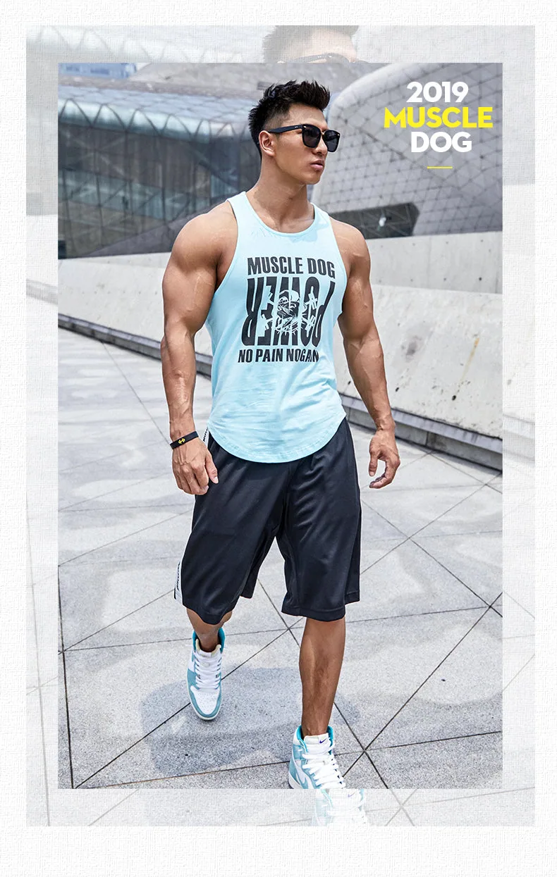 MuscleDog Men's Quick Dry Sport Tank Top for Bodybuilding Gym Athletic Training Tank — product detail 15