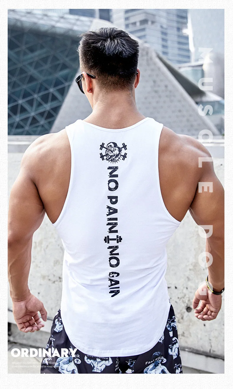 MuscleDog Men's Quick Dry Sport Tank Top for Bodybuilding Gym Athletic Training Tank — product detail 9