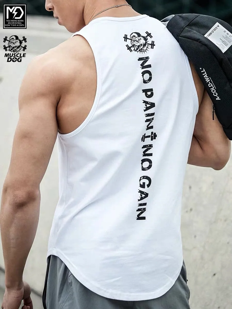 MuscleDog Men's Quick Dry Sport Tank Top for Bodybuilding Gym Athletic Training Tank — view 5