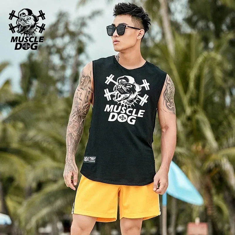 MuscleDog Men’s Wide Sleeveless Shirt — view 3
