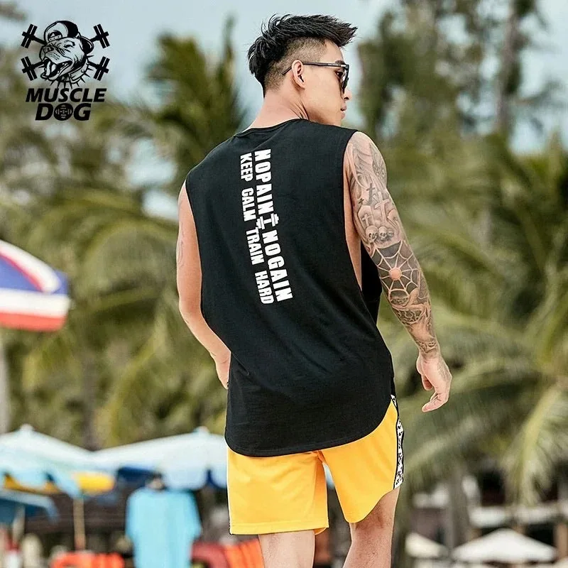MuscleDog Men’s Wide Sleeveless Shirt — view 4