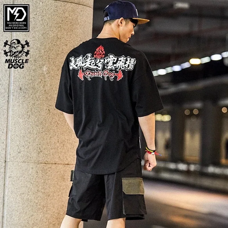 MuscleDog “Sengoku Situation” Chinese Character Half-sleeve shirt — view 3