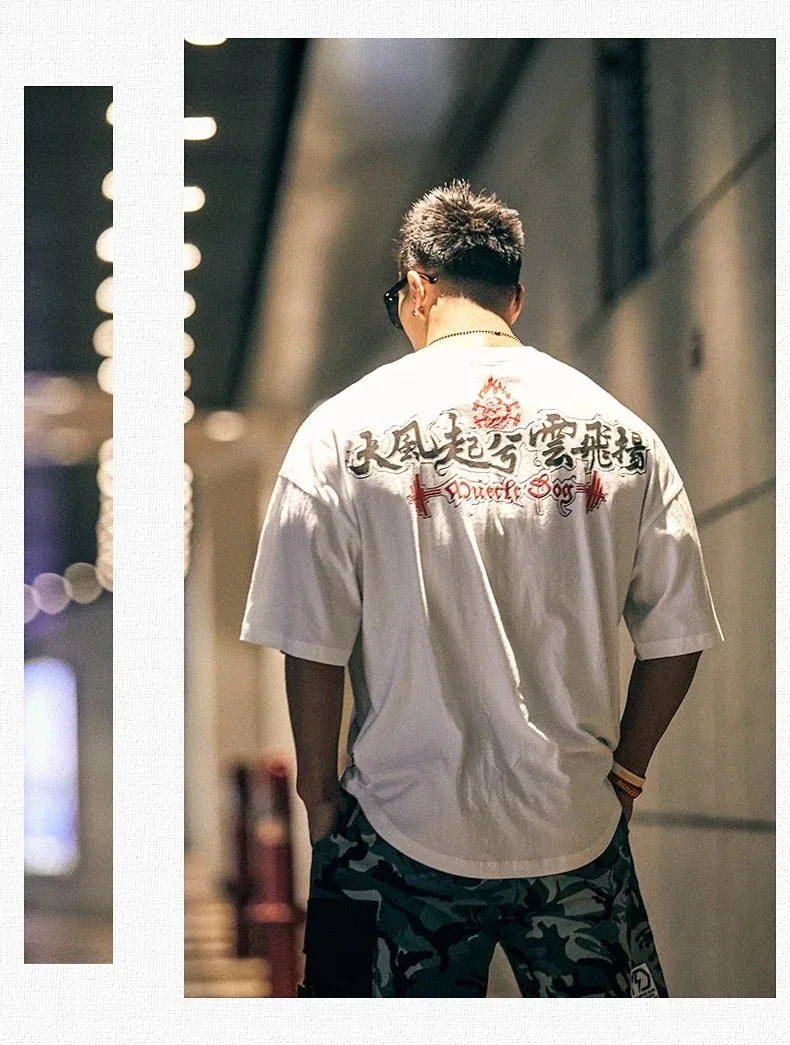 MuscleDog “Sengoku Situation” Chinese Character Half-sleeve shirt — view 6