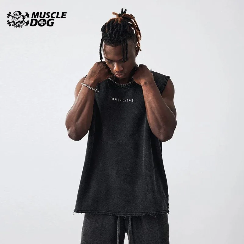 MuscleDog Washed Tank-top — view 3