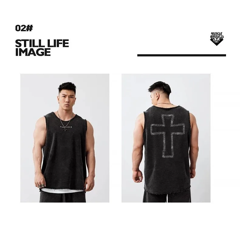 MuscleDog Washed Tank-top — view 6
