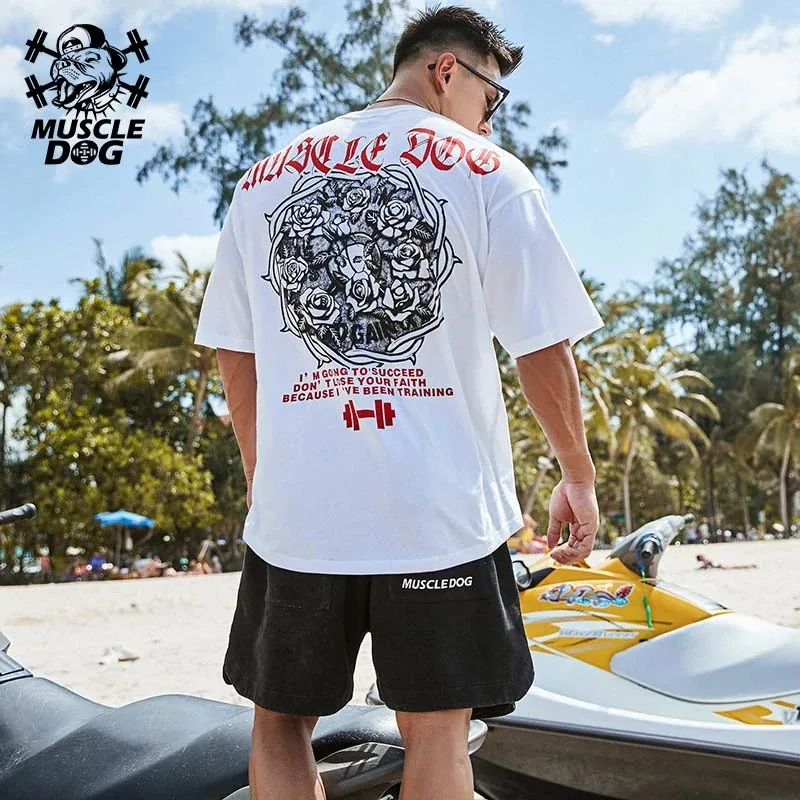 MuscleDog Wild Rose Print T-shirt — view 2